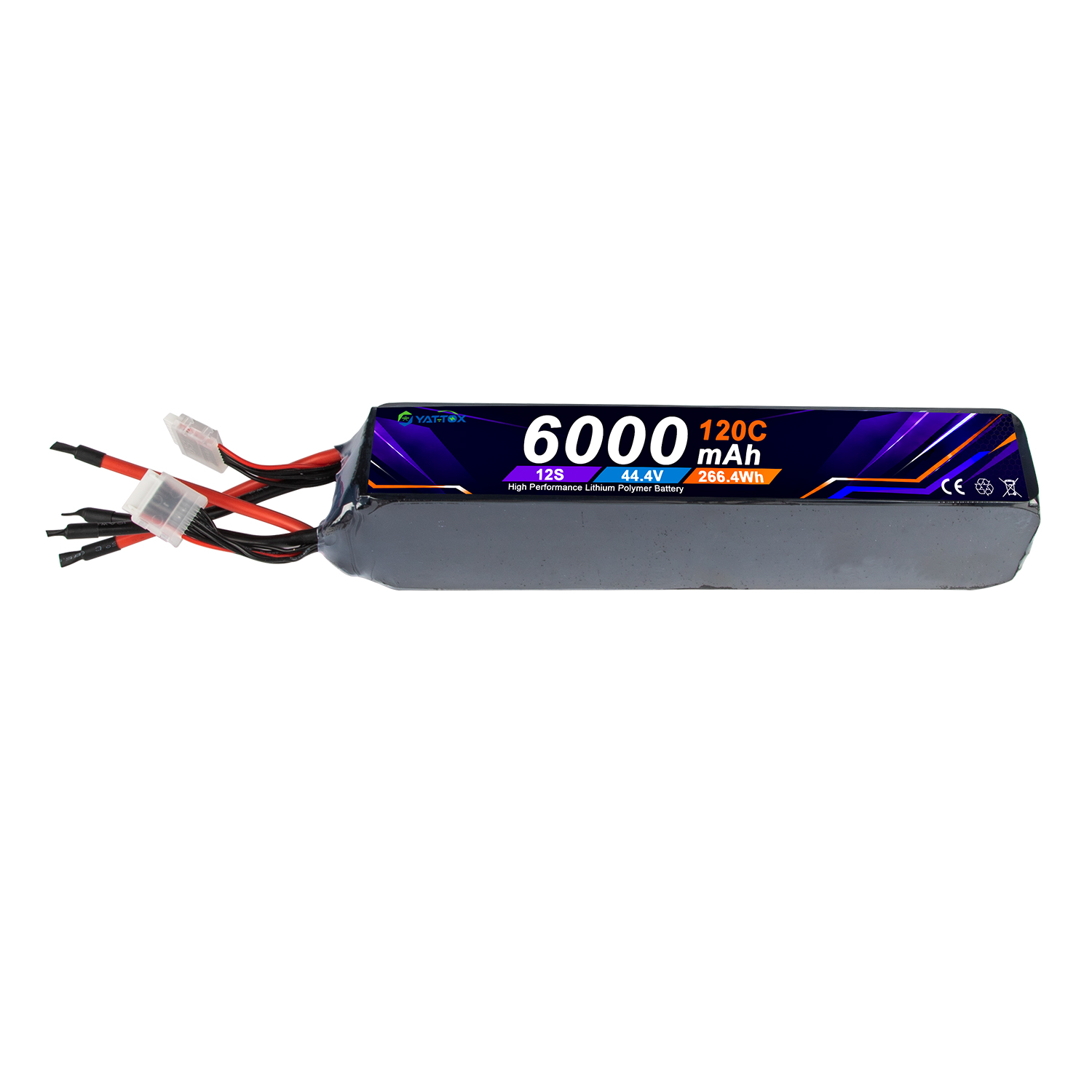 Rc Helicopter Large - Batteria LiPo Yattox 12S 6000mAh 120C