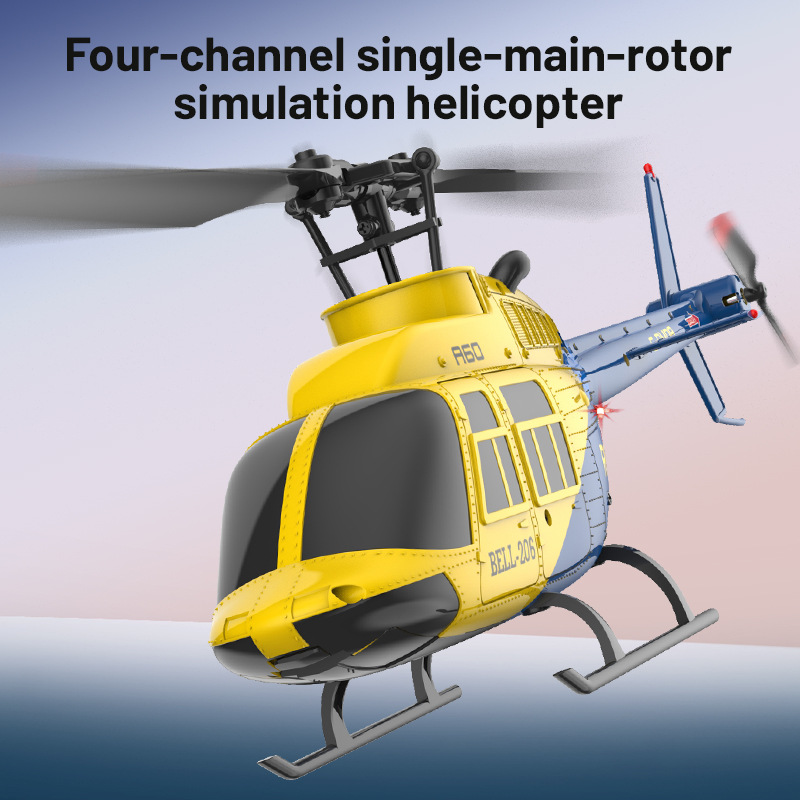 Rc Helicopter Gyro - NUOVO A60 Rc Aereo Helicopte 2.4G