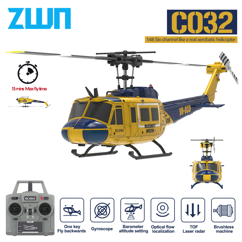 Rc Helicopter Gyro - C032 RC Elicottero 2.4G 6-Aixs Giroscopio