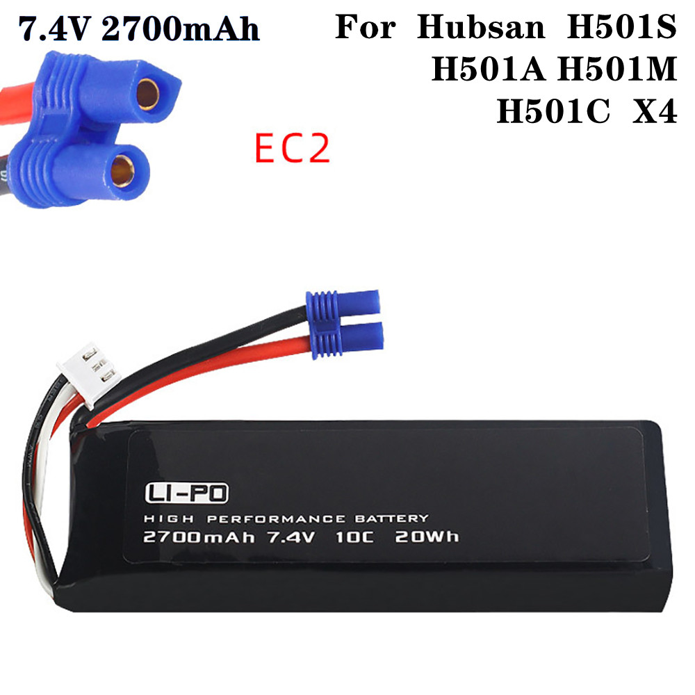 Rc Helicopter Parts - Batteria originale 7.4V 2700mAh 10C per