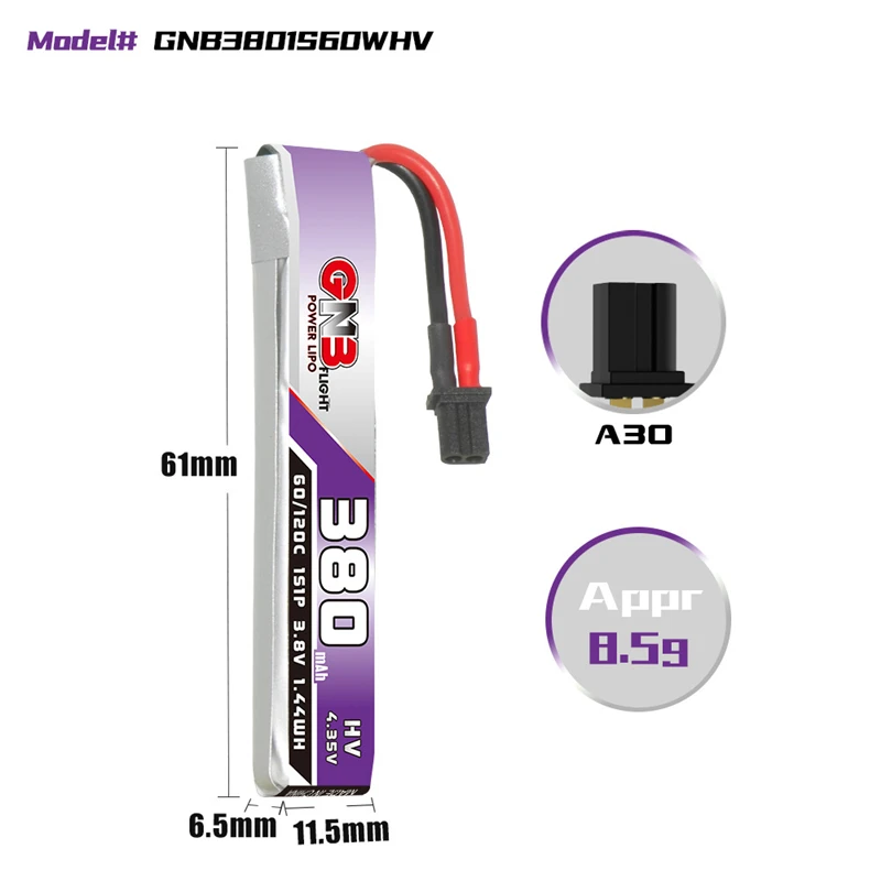 GNB 1S 3.8V 380mAh 60C Lipo Ba - Rc Helicopter Remote Control recensione e prezzo