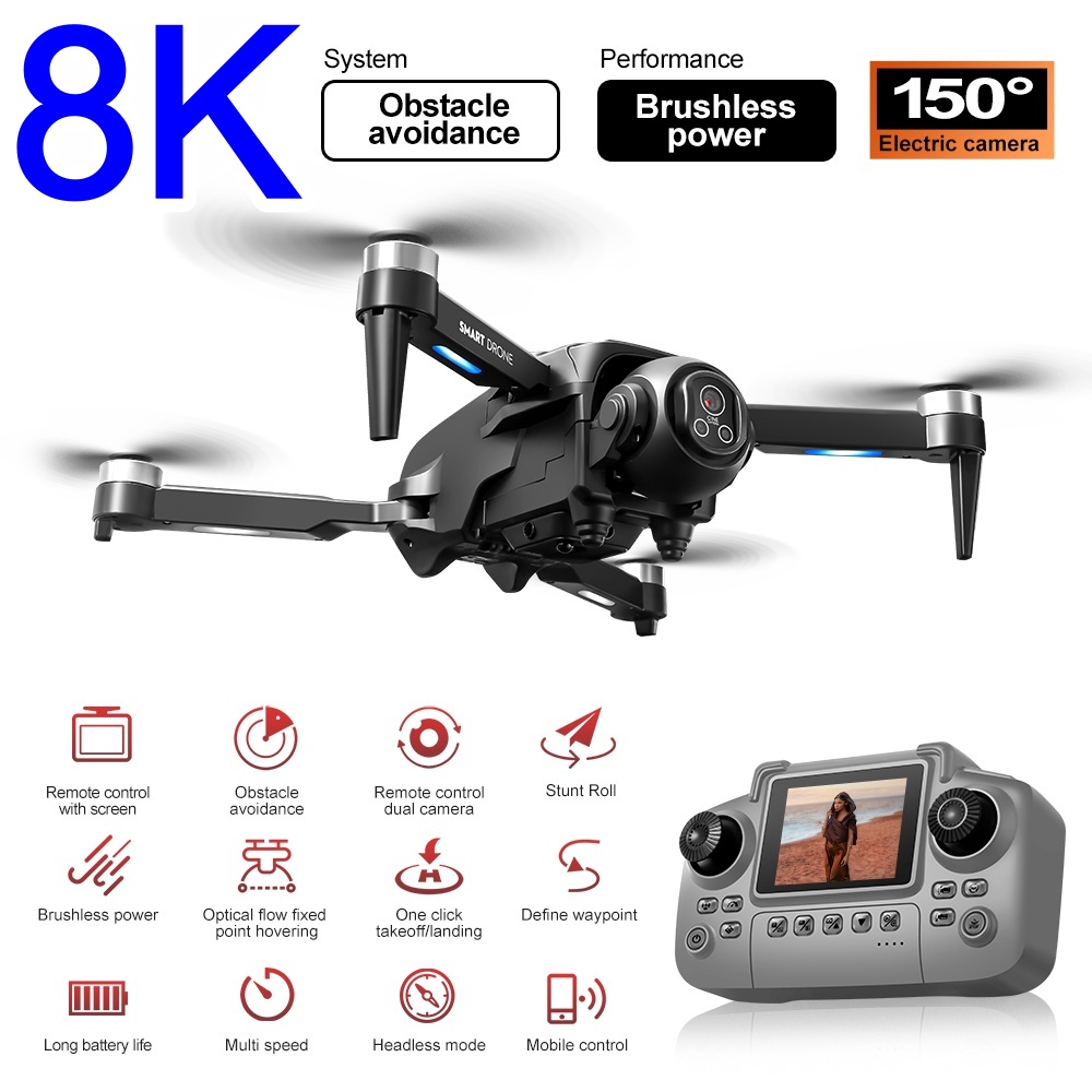 Drone Brushless 8K con HD 150  - Rc Helicopter Large recensione e prezzo