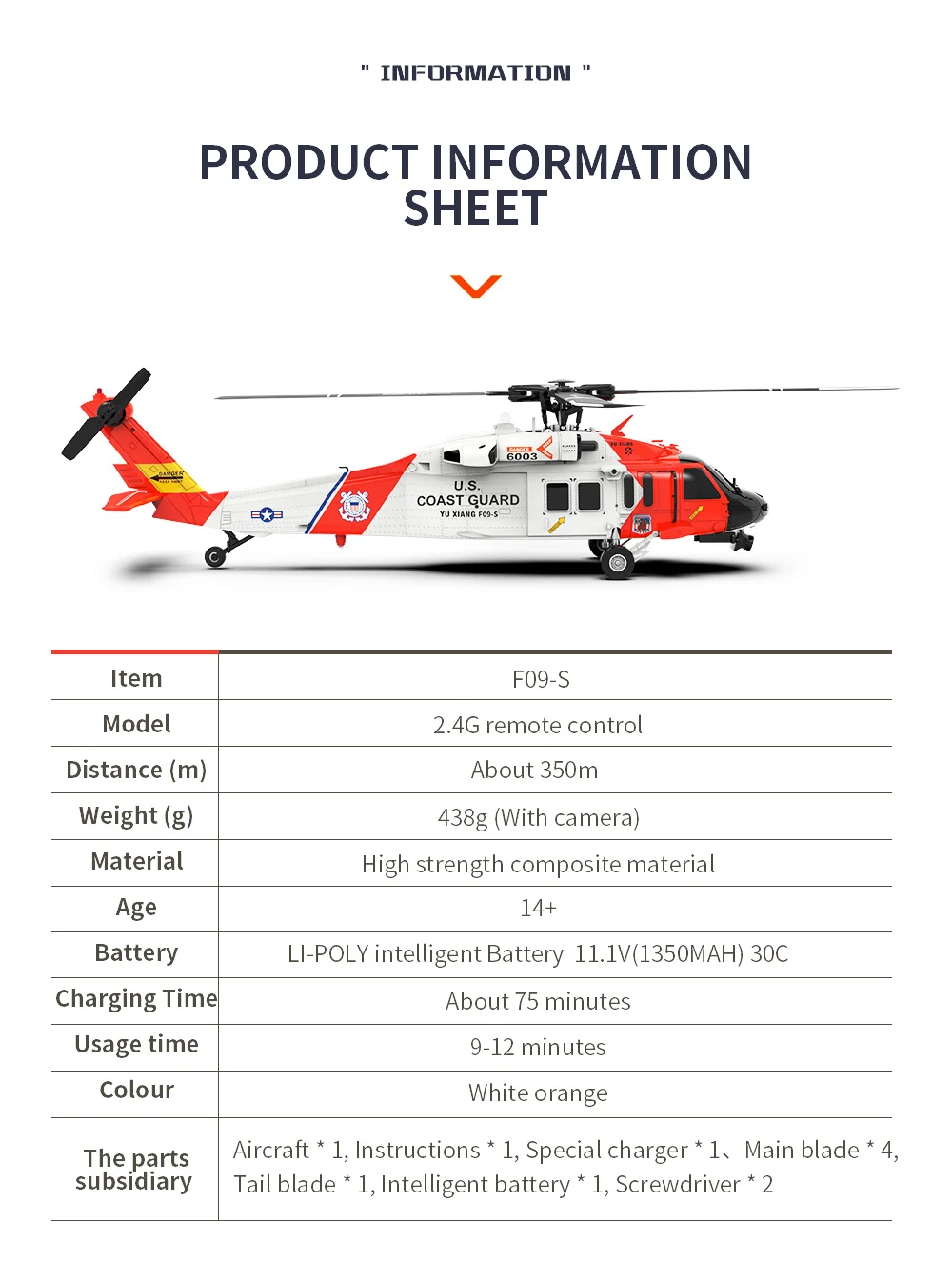 YU XIANG F09-S Batteria 6CH UH - Rc Helicopter Bag recensione e prezzo