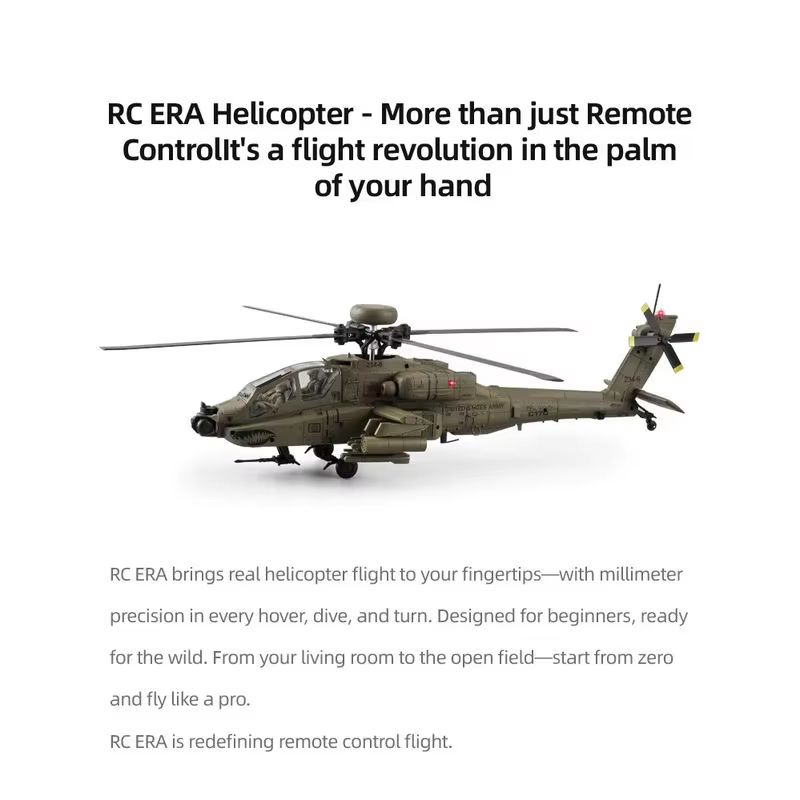 Nuovo Elicottero RC Era Ah-64d - Rc Helicopter Single Rotor recensione e prezzo