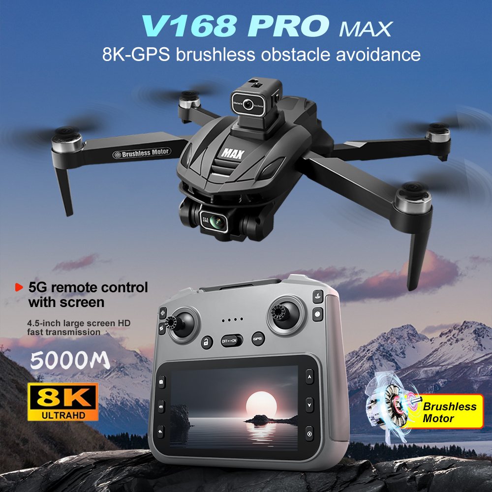 V168 PRO Max GPS Drone 8K Prof - Rc Helicopter Charger recensione e prezzo