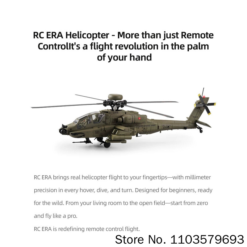 Elicottero RC Era Ah 64d Apach - Rc Helicopter Single Rotor recensione e prezzo