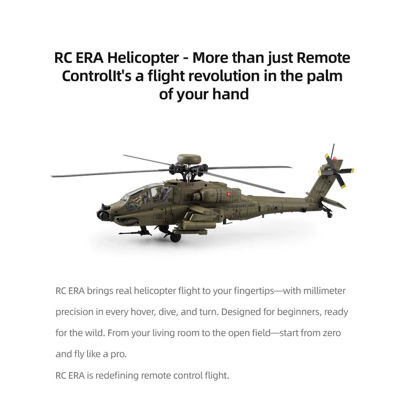 Elicottero RC Era C170 Ah 64d  - Rc Helicopter Single Rotor recensione e prezzo